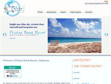 Tablet Screenshot of andamanpristineresorts.com